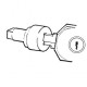 811331 GENERAL ELECTRIC Fix-o-Rail Senior bloqueio bloqueio do dispositivo cilinder com 2 chaves V2432-E
