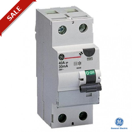 FPAi240/030 604044 GENERAL ELECTRIC Residual current circuit breaker FP Ai 2P 40 A 30 mA