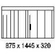 843153 GENERAL ELECTRIC EH3 / AP 3 комплект форма шкаф с анти летучей проводки поверхности 875x1445x320