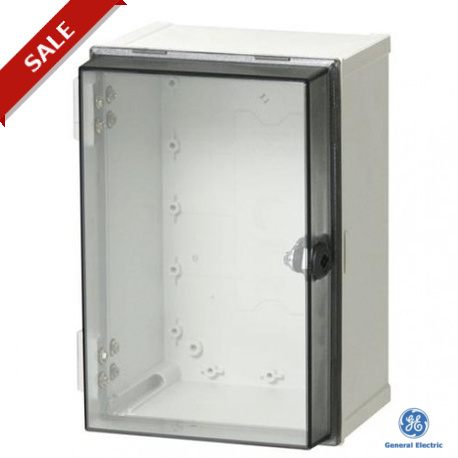  834020 GENERAL ELECTRIC MultiCab MC43 400x300x180, Polycarbonate, transparent cover, Double-bit locking on ..