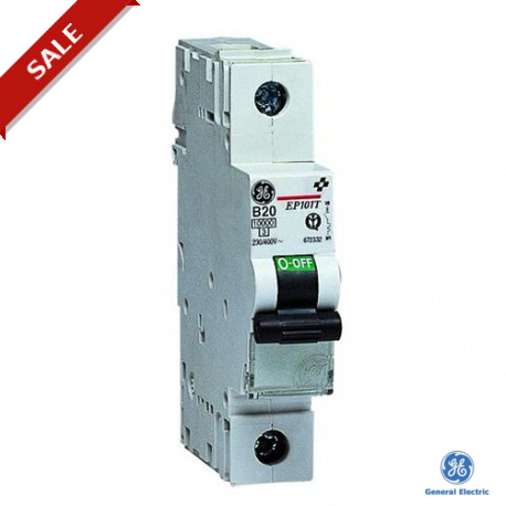 EP101TK1,6 691268 GENERAL ELECTRIC Interruptor magnetotermico EP100T 1P 1.6A curva K 10kA