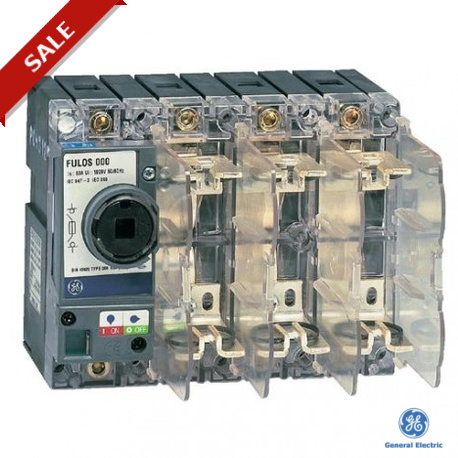 730576 GENERAL ELECTRIC Interruptor-seccionador-fusível Fulos 000 DIN 125A 3P + N