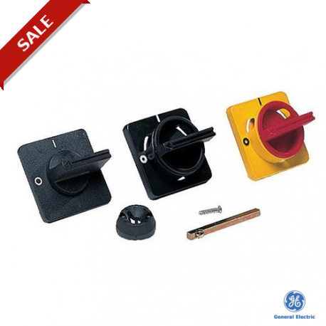 730997 GENERAL ELECTRIC Set containing red/yellow rotary handle with padlock possibility and extension shaf..