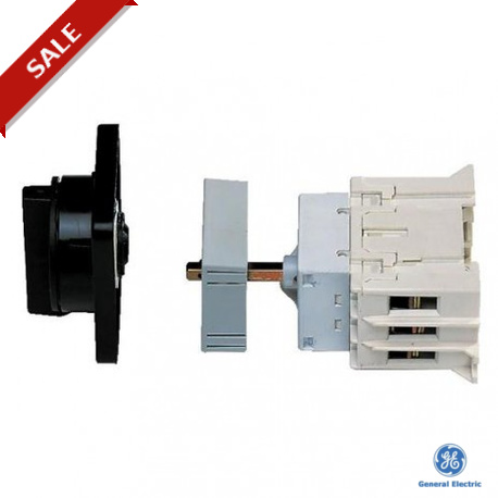 730998 GENERAL ELECTRIC Set containing padlockable black rotary handle IP65 for Dilos 00 Door mounting