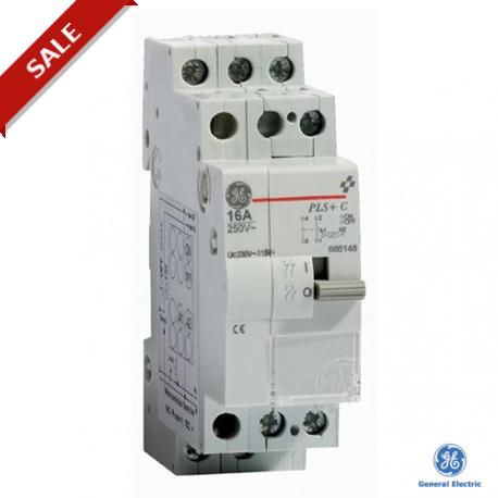 PLS+C 1620230A 686148 GENERAL ELECTRIC PULSAR-S+ impulse switch + electronic central command 16A 2NO 230Vac
