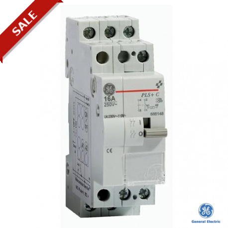 PLS+C 1620240A 686149 GENERAL ELECTRIC PULSAR-S+ impulse switch + electronic central command 16A 2NO 240Vac