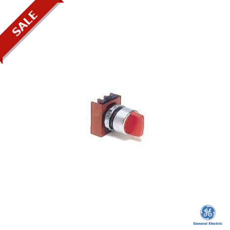 P9MSMD0R 184111 GENERAL ELECTRIC Selector switches with knob, 2 positions, Fixed, D, Round satin chrome, Red