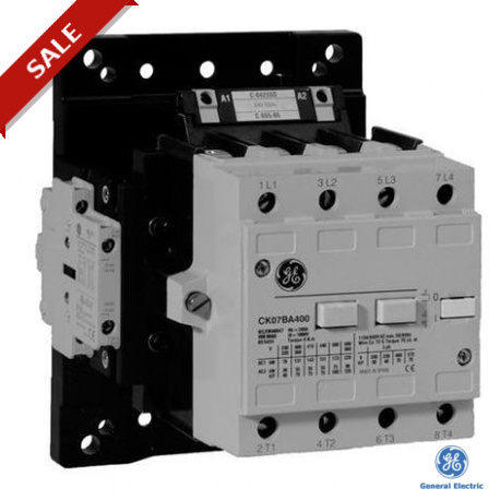 CK07BA411J 104533 GENERAL ELECTRIC Contactor CK. Contactor 4P+aux 1NA+1NC, 105A AC-3, 110V 50Hz