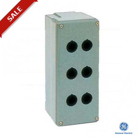 080SP6 170806 GENERAL ELECTRIC Push-Button Stations, Cover With Holes With Conduit Entry, No. Of Holes: 6