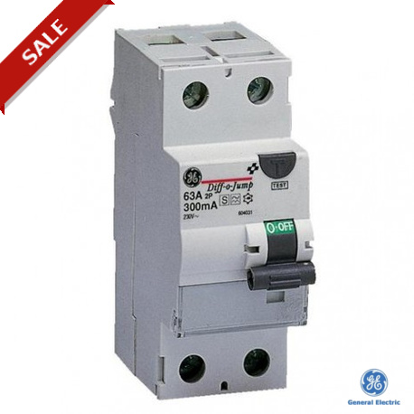 FPS263/500 604032 GENERAL ELECTRIC Residual current circuit breaker FP S 2P 63A 500mA