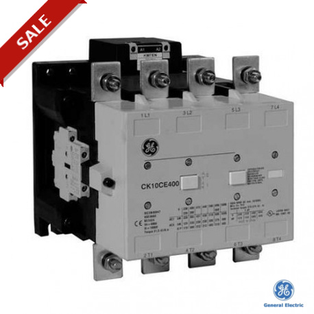 CK10CE411W24-60 246198 GENERAL ELECTRIC CK10CE411W24-60 Contactor 4P 600A AC1 e-Coil 24-60V