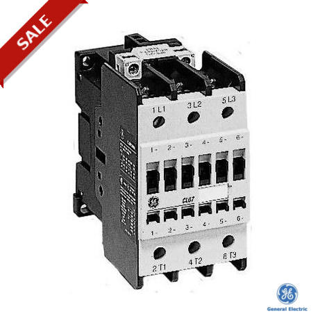 CL08E300MJ 112148 GENERAL ELECTRIC Double pince terminale 3P, AC3 37kW 380-400V, 110-125V DC (GE)