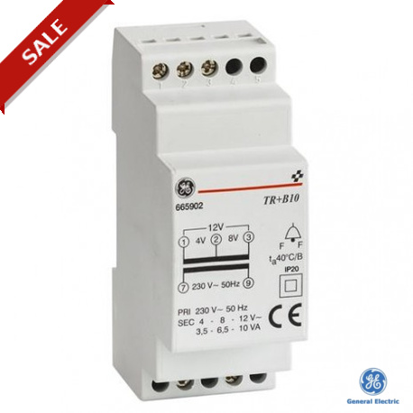 TR+ B 5//001 665900 GENERAL ELECTRIC Klingel-Transformatoren 5VA 230/4-8-12 V