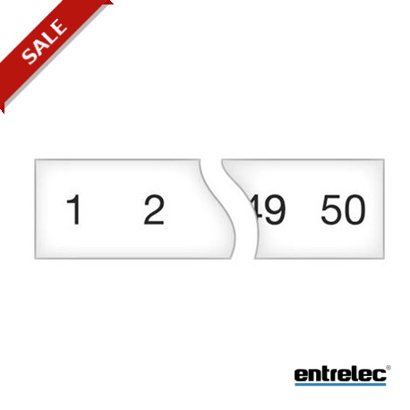RTM7 1-100 8 1SNA103116R1400 ENTRELEC Etiqueta RTM7 1-100 8MM