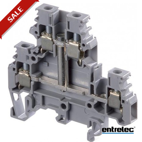 1SNA115166R1100 ENTRELEC M4 / 6.D1 vite Morsettiere serraggio A due piani Grigio