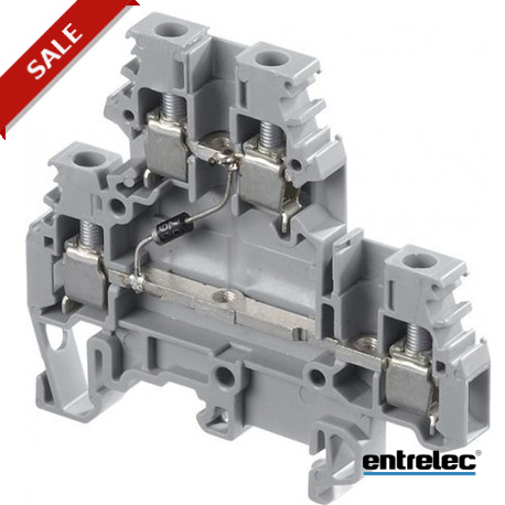 1SNA115184R0400 ENTRELEC M4 / 6.DD1 vite Morsettiere serraggio titolare dei componenti Grigio