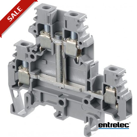 1SNA115204R2000 ENTRELEC M4 / 6.D1.1 Schraubklemmen Anschlussblöcke Doppeldeck Grau