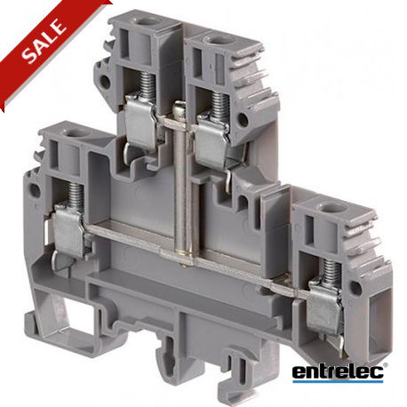 1SNA115498R1700 ENTRELEC M6 / 8.D1 vite Morsettiere serraggio A due piani Grigio