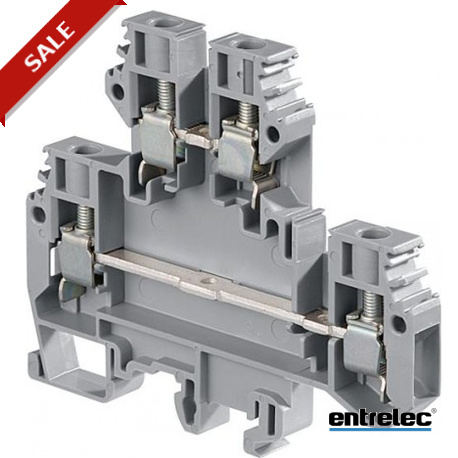 1SNA115501R1200 ENTRELEC M6 / 8.D2 vite Morsettiere serraggio A due piani Grigio