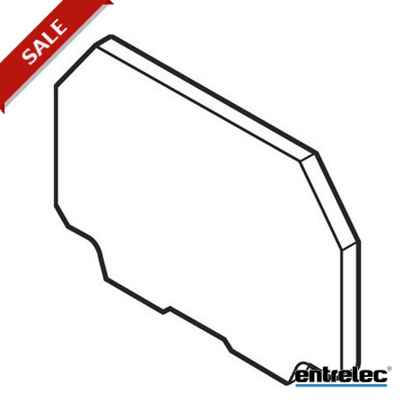 1SNA117668R0200 ENTRELEC FEDR51 End Sezioni Grigio