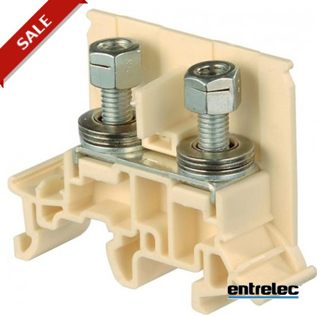 1SNA195629R2200 ENTRELEC morsettiere occhiello M6 / 13.FF.3 filo passanti Beige