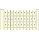 RC510 TH 1SNA231169R0000 ENTRELEC RC510 blocos de terminais Marcadores pré-impresso T (x100) Horizontal