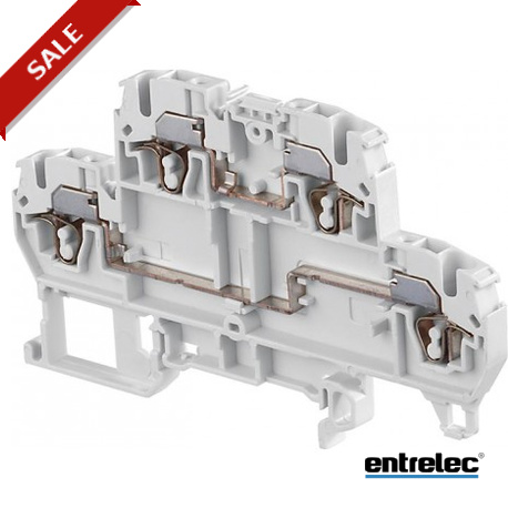 D2.5/5.D2.L 1SNA290161R0000 ENTRELEC D2.5 / 5.D2.L morsettiere a molla a due piani Grigio