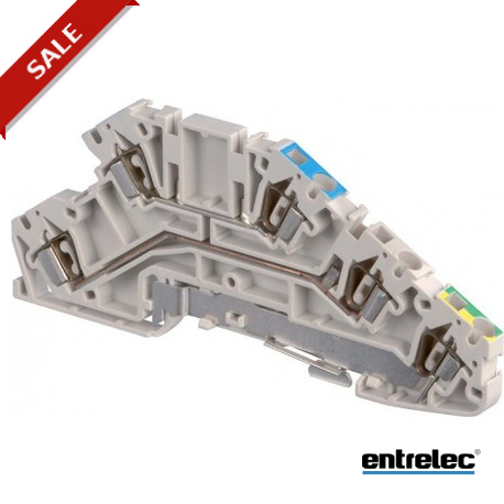 D2.5/5.A.NLP.L.V 1SNA290338R1100 ENTRELEC D2.5 / 5.A.NLP.L molla Morsettiere Installazione Grigio