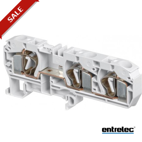 1SNA290423R2700 ENTRELEC D10/10.3L Spring Terminal Blocks Feed-through with 3 connections Grey
