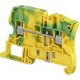 ZS4-PE-R2 1SNK506153R0000 ENTRELEC ZS4-PE-R2 Screw Clamp Terminal Block Ground Green/Yellow