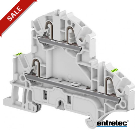 1SNK705212R0000 ENTRELEC ZK2.5-D2-PE PI-morsetti a molla Morsettiere Double Deck Grigio
