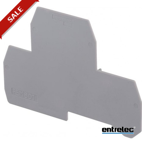 FEM 6 D GRIS 1SNA118499R2300 ENTRELEC Placa cierre FEM6D-GRIS