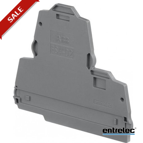 1SNK505960R0000 ENTRELEC ES4-D2 End Section Dunkelgrau
