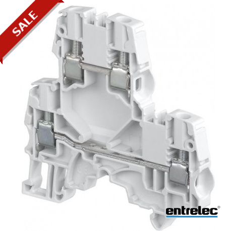 1SNK506210R0000 ENTRELEC ZS6-D2 Screw Clamp Bornier Double Deck Gris