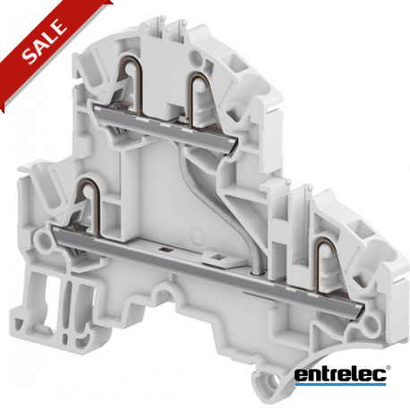 1SNK705211R0000 ENTRELEC ZK2.5-D1 PI-Spring clamp Morsettiere Doppio ponte Grigio