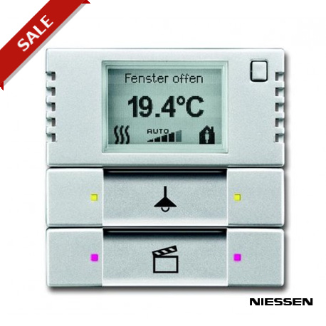 6128/01-83-500 NIESSEN Termostato Display 2/4 canales