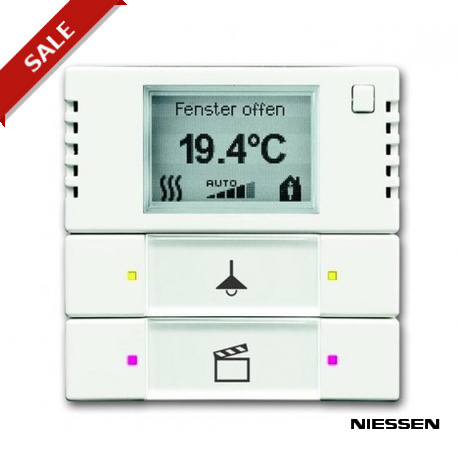 6128/01-884-500 NIESSEN Termostato Display 2/4 canales