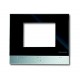 6136/10-500 NIESSEN 6136 / 10-500 Abdeckrahmen, Raumpanel® Panel® / Controlpanel, schwarz, Chrom