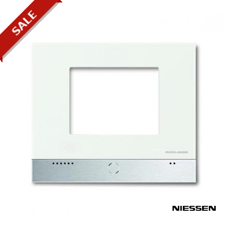 6136/15-500 NIESSEN 6136 / 15-500 Abdeckrahmen, Raumpanel® Panel® / Controlpanel, weiß, Aluminium