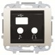 2CLA846830A1001 8468.3 BL NIESSEN 8468,3 BL Abdeckung I / O + USB + BT-Modul 2M