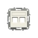 2CLA851820A1101 8518.2 BL NIESSEN Tapa 2 conector con persiana BL