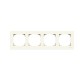 2CLA857410A1101 8574.1 BL NIESSEN 8574,1 BL Abdeckrahmen 4fach Grund