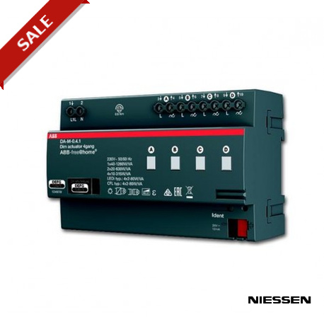 DA-M-0.4.1 NIESSEN DA-M-0.4.1 Dimming attuatore, 4GANG, MDRC