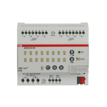 2CDG110101R0011 DLR/S 8.16.1M NIESSEN DLR / S8.16.1M, DALI-Light Cont, 8f, MDRC