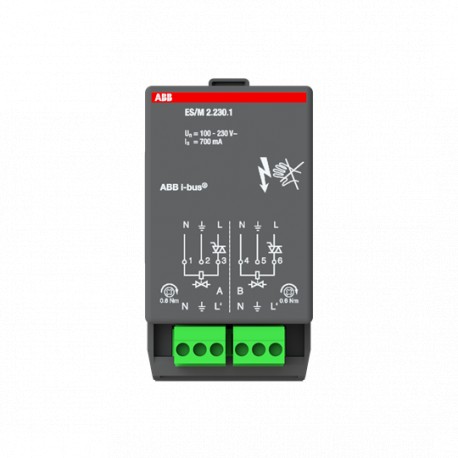 2CDG110013R0011 ES/M 2.230.1 NIESSEN ES / M2.230.1 Elec Interruttore legge Mod 2F 230V