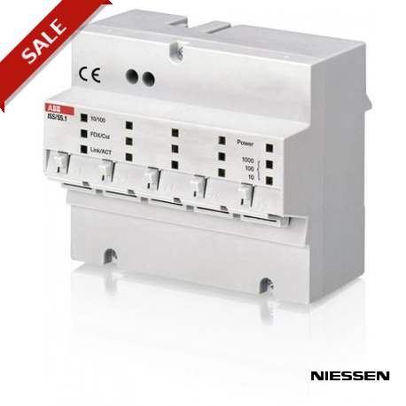 ISS/S5.1 ISS/S 5.1 NIESSEN ISS / S5.1 IP switch slave, 5 Port, MDRC