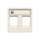 2CLA221820N1101 N2218.2 BL NIESSEN Tapa ventana 2 conectores BL