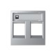 2CLA221820N1301 N2218.2 PL NIESSEN Tapa ventana 2 conectores PL