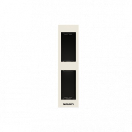 2CLA267120N1101 N2671.2 BL NIESSEN Placa carpint. 2 Vent. Vertical BL