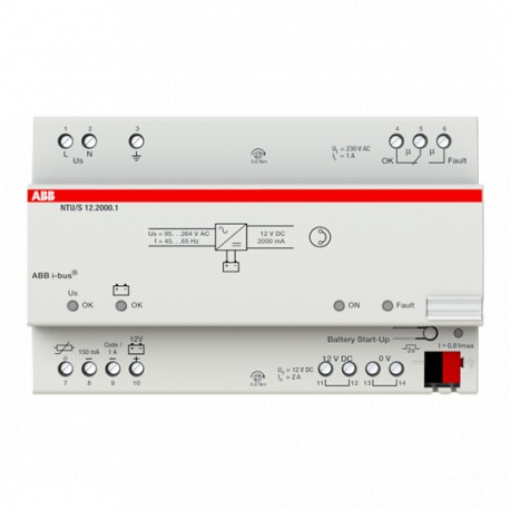 2CDG110070R0011 NTU/S 12.2000.1 NIESSEN NTU / S12.2000.1 continuità PSU 12V